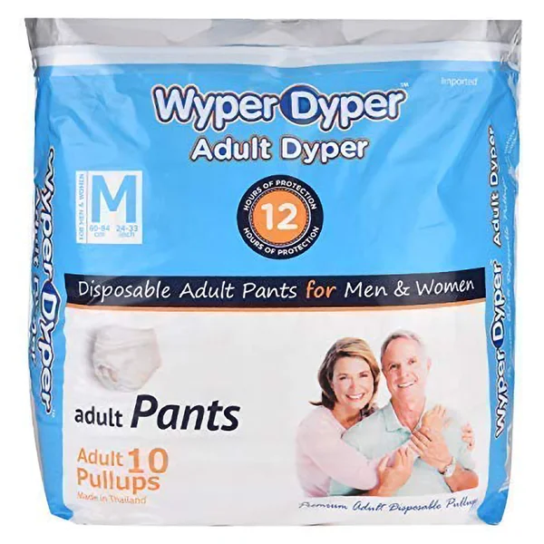 Wyper Adult Diaper Pants Medium, 10 Count, Pack of 1