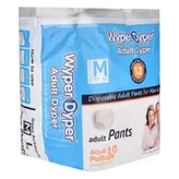 Wyper Adult Diaper Pants Medium, 10 Count, Pack of 1