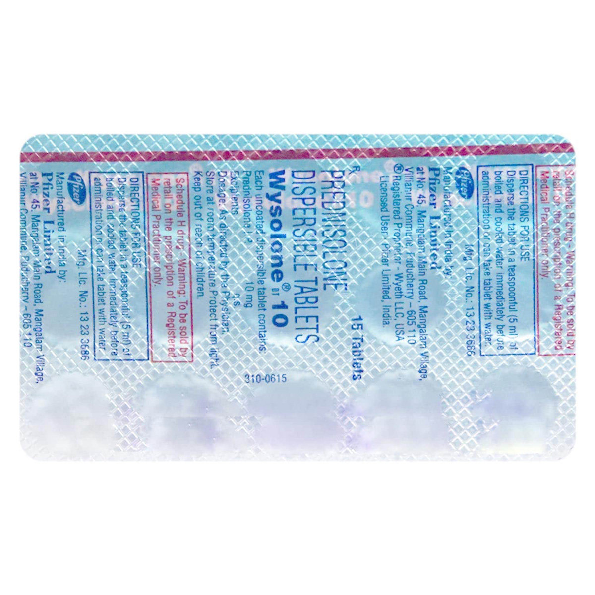 Wysolone 10 Tablet 15's, Pack of 15 TABLET DTS Wysolone 10 Tablet 15's, Pack of 15 TABLET DTS