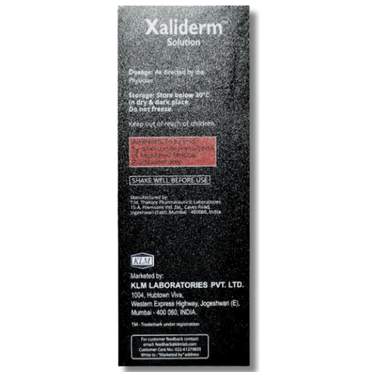 Xaliderm Solution 50 ml, Pack of 1 SOLUTION Xaliderm Solution 50 ml, Pack of 1 SOLUTION