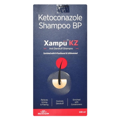 Xampu Kz 2% शैम्पू 100Ml, 1 शैम्पू का पैक