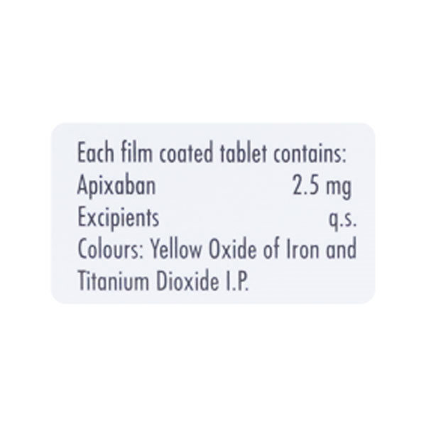 Xapilis 2.5 Tablet 14's, Pack of 14 TabletS Xapilis 2.5 Tablet 14's, Pack of 14 TabletS