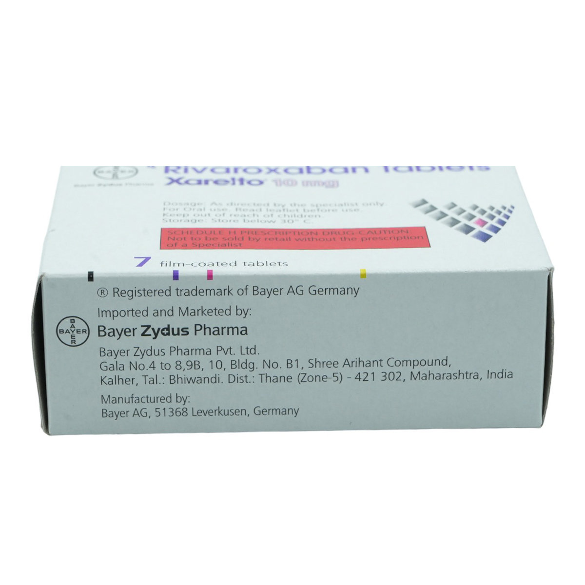 Xarelto 10 mg Tablet 7's, Pack of 1 TABLET Xarelto 10 mg Tablet 7's, Pack of 1 TABLET