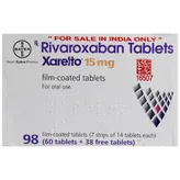 Xarelto 15 mg Tablet 98's, Pack of 1 TABLET