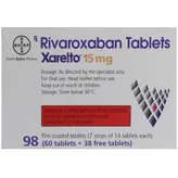 Xarelto 15 mg Tablet 98's, Pack of 1 TABLET