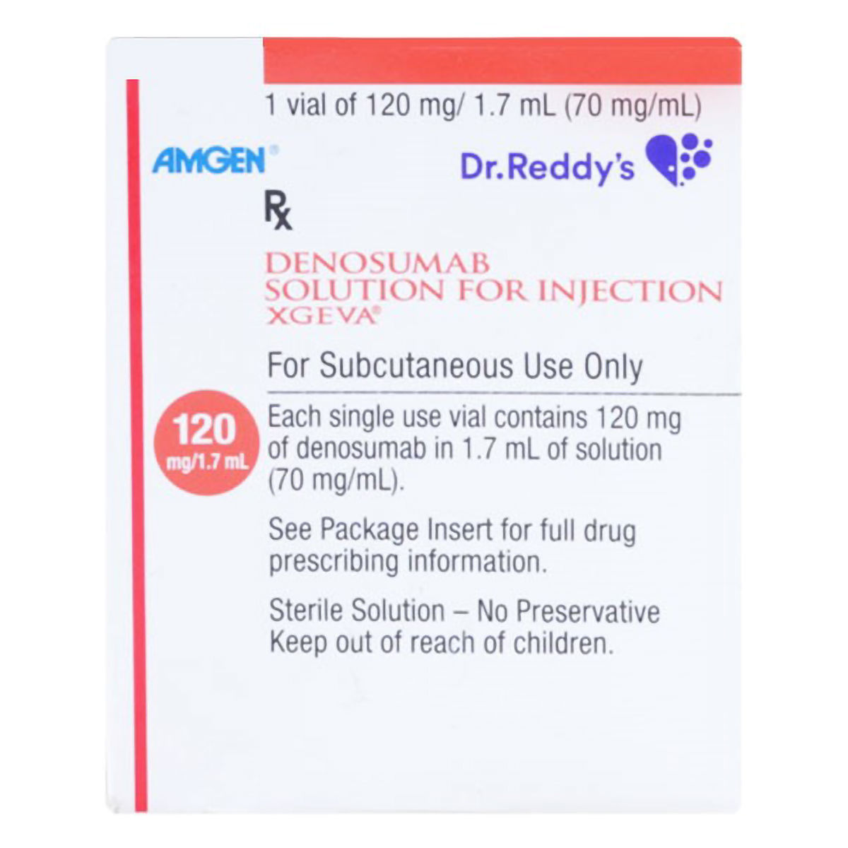 Buy Xgeva 120 mg Injection 1.7 ml Online