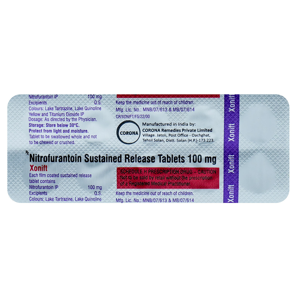 Xonift 100 Tablet 10's, Pack of 10 TABLETS Xonift 100 Tablet 10's, Pack of 10 TABLETS