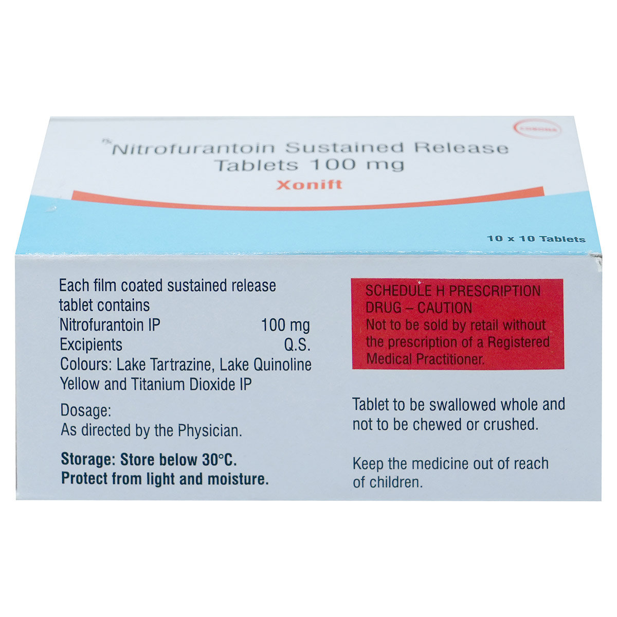 Xonift 100 Tablet 10's, Pack of 10 TABLETS Xonift 100 Tablet 10's, Pack of 10 TABLETS