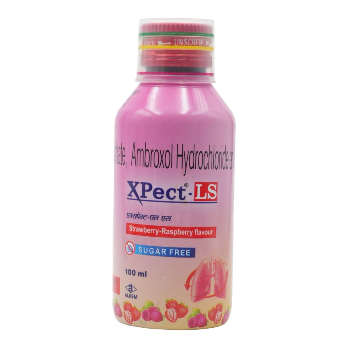 Xpect-LS Sugar Free Strawberry-Raspberry Expectorant