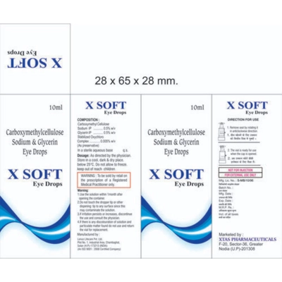 X Soft Eye Drops 5 ml, Pack of 1 EYE DROPS