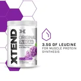 Xtend Original 7G BCAA Glacial Grape Flavour Powder, 405 gm, Pack of 1