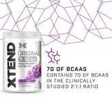 Xtend Original 7G BCAA Glacial Grape Flavour Powder, 405 gm, Pack of 1