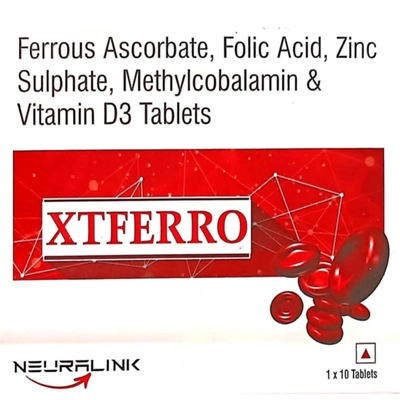 Xtferro Tab 10'S, Pack of 10 TABLETS