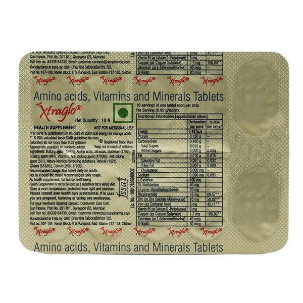 New Xtraglo Tablet 10's