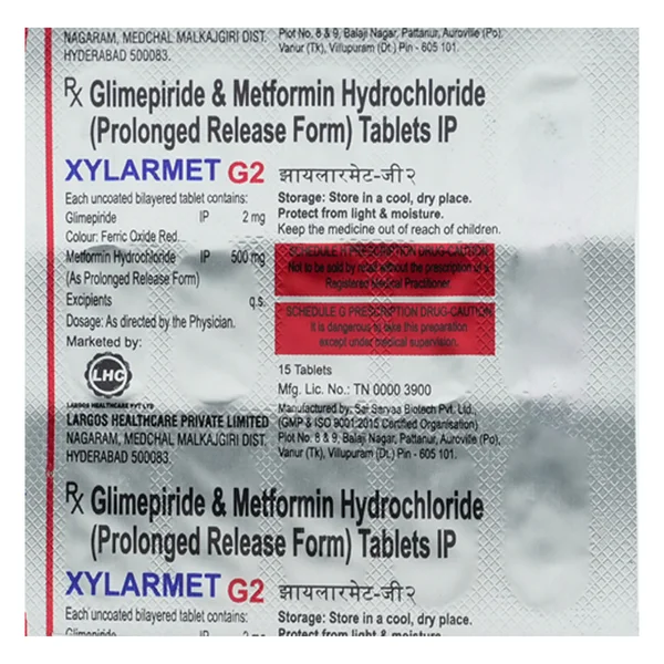 Xylarmet G2 Tablet 15's, Pack of 15 TabletS