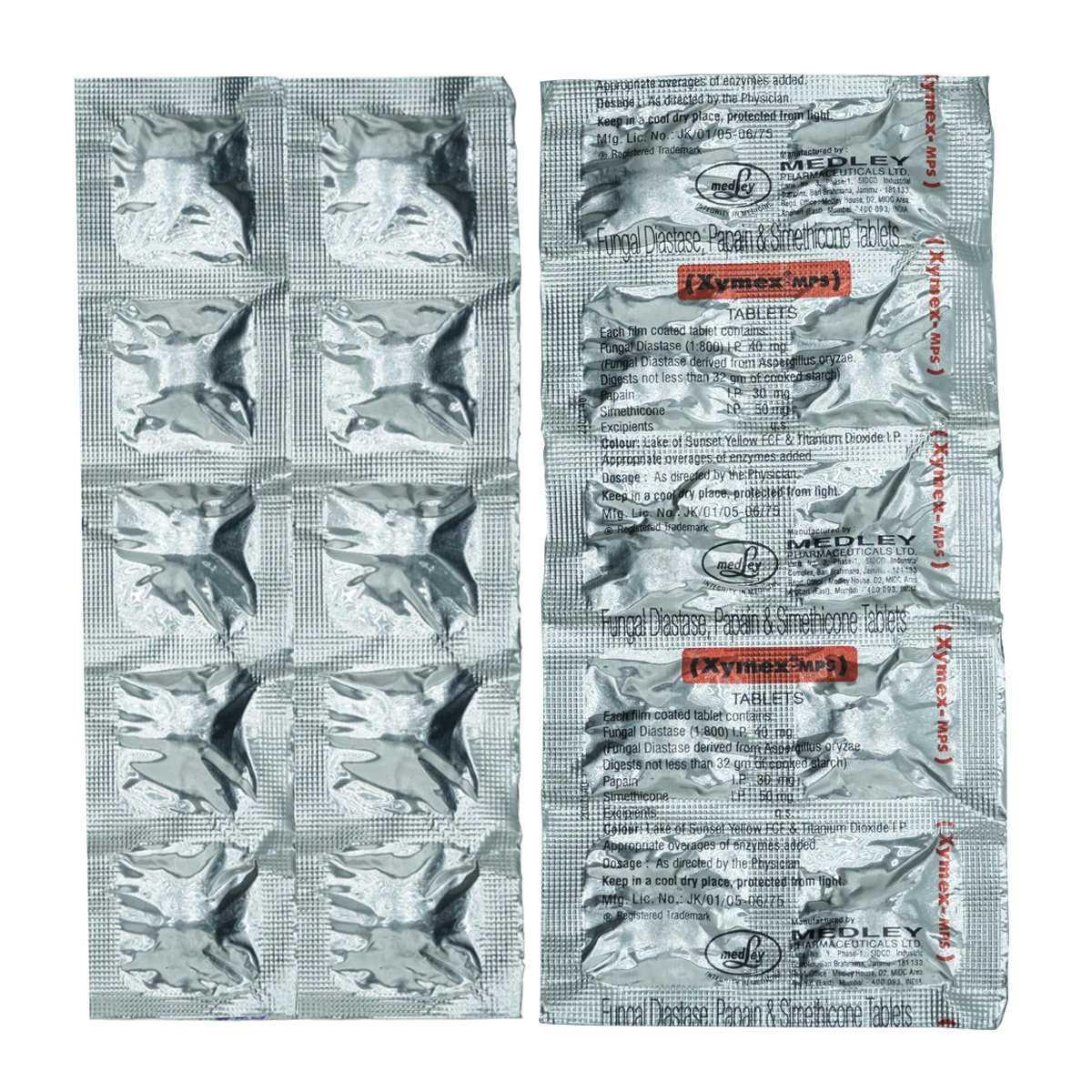 Xymex MPS Tablet 10's, Pack of 10 TABLETS Xymex MPS Tablet 10's, Pack of 10 TABLETS