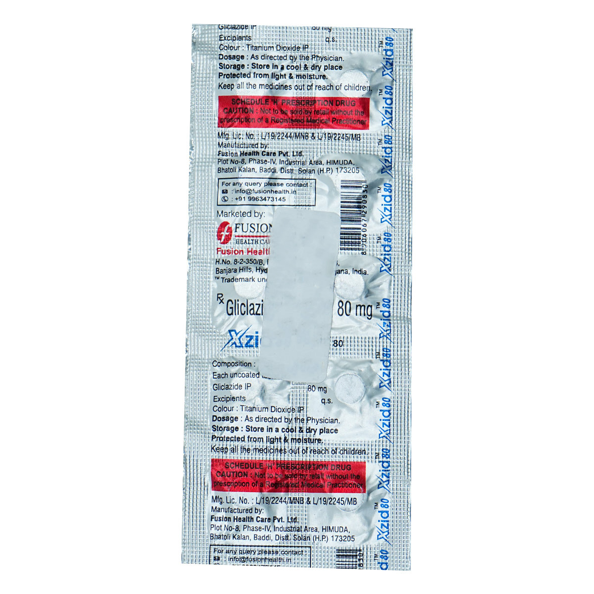 Xzid 80 Tablet 10's, Pack of 10 TABLETS Xzid 80 Tablet 10's, Pack of 10 TABLETS