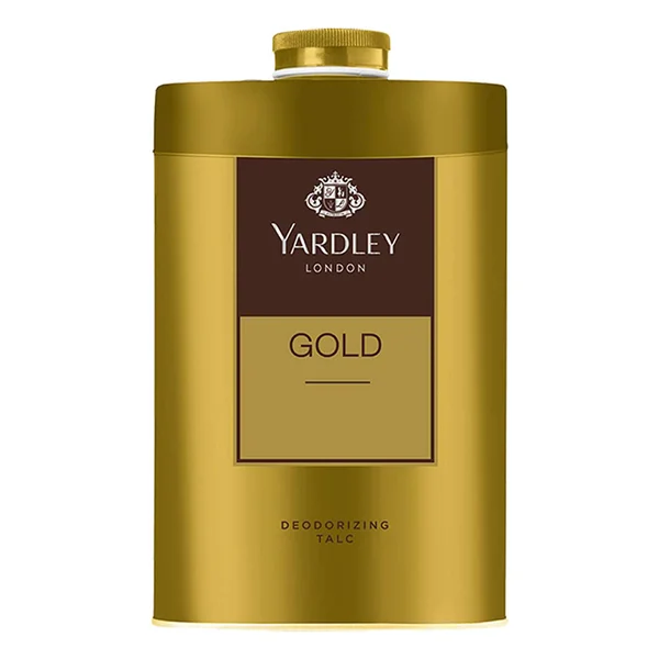 Yardley London Gold Deodorizing Talc Powder, 100 gm | Odour Free Freshness, Pack of 1