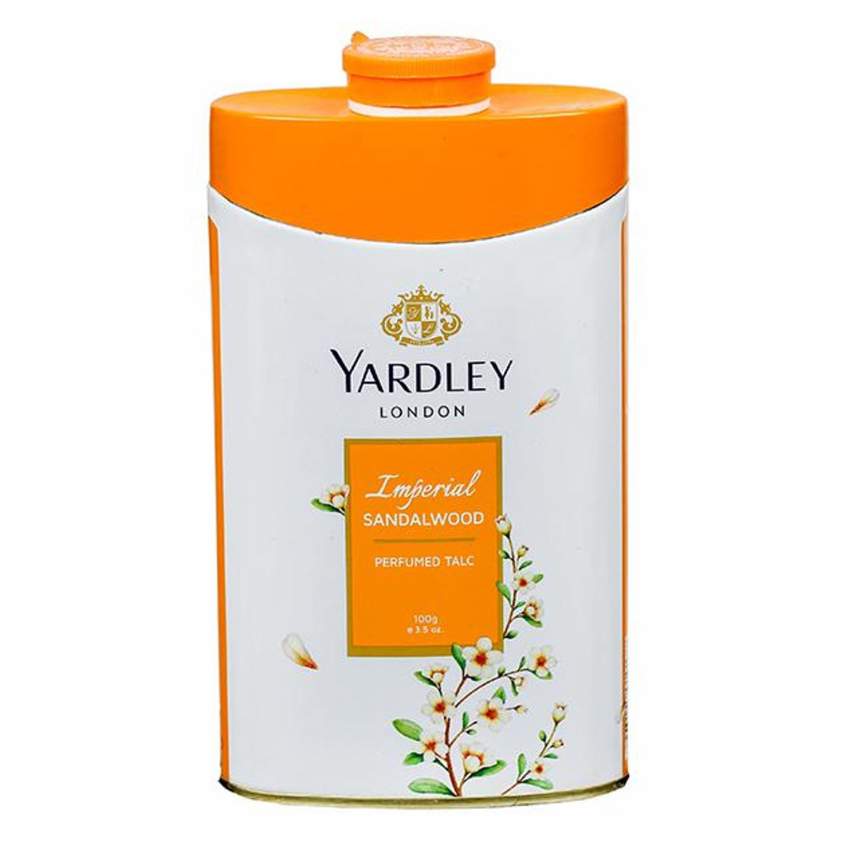Yardley London Imperial Sandalwood Perfumed Talc 100 gm | All Day Freshness | With Spicy Scent Of Sandalwood, Pack of 1 Yardley London Imperial Sandalwood Perfumed Talc 100 gm | All Day Freshness | With Spicy Scent Of Sandalwood, Pack of 1
