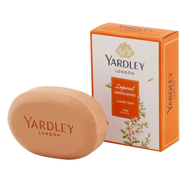 Yardley London Imperial Sandalwood Luxury Soap 100 gm | Cleanses Skin | With Fragrance Of Sadalwood, Pack of 1
