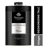 Yardley London Gentleman Classic Deodorizing Talc Powder, 100 gm, Pack of 1