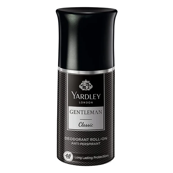 Yardley London Gentleman Classic Deodorant Roll-On for Men, 50 ml