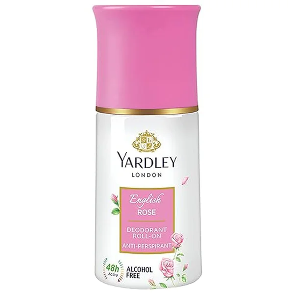 Yardley London Rose Deodorant Roll-On, 65 ml