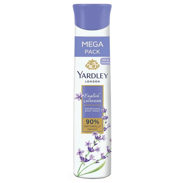 Yardley London English Lavender Body Spray, 200 ml