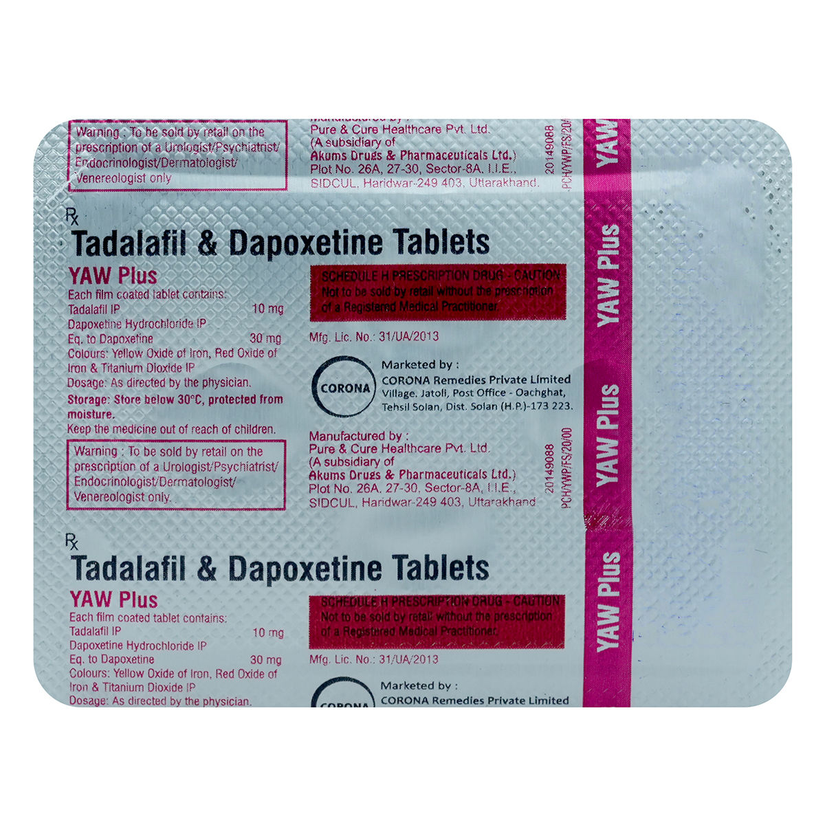 Buy Yaw Plus Tablet 4's Online