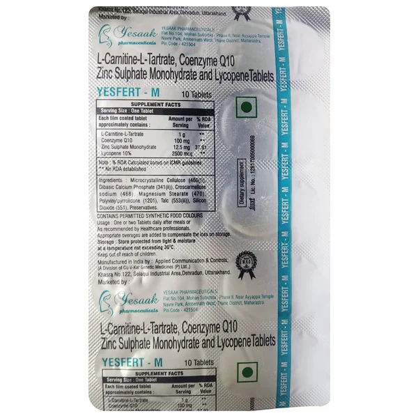 Yesfert-M Tablet 10's, Pack of 10