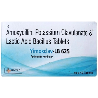 Yimoxclav-Lb 625 Tablet 10's, Pack of 10 TABLETS