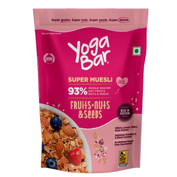 Yoga Bar Fruits Nuts & Seeds Super Muesli, 400 gm