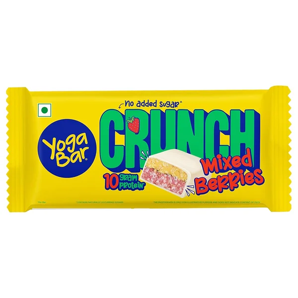 YOGA BAR CRUNCH MIXED BERRIES 50G (NO ADDED SUGAR)