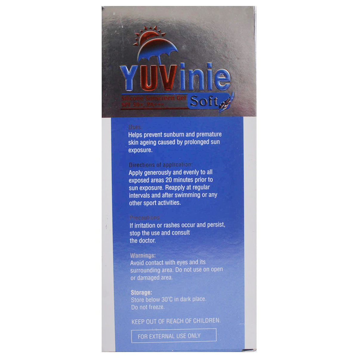 Buy Yuvinie Soft Sunscreen Gel 50 gm Online