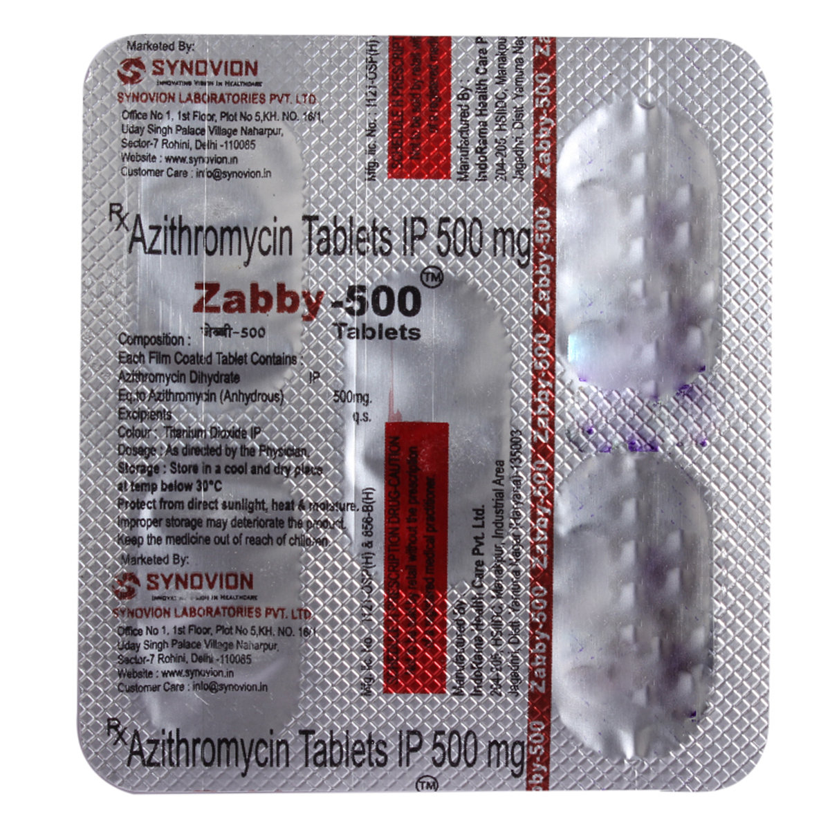 Zabby-500 Tablet 5's, Pack of 5 TABLETS Zabby-500 Tablet 5's, Pack of 5 TABLETS