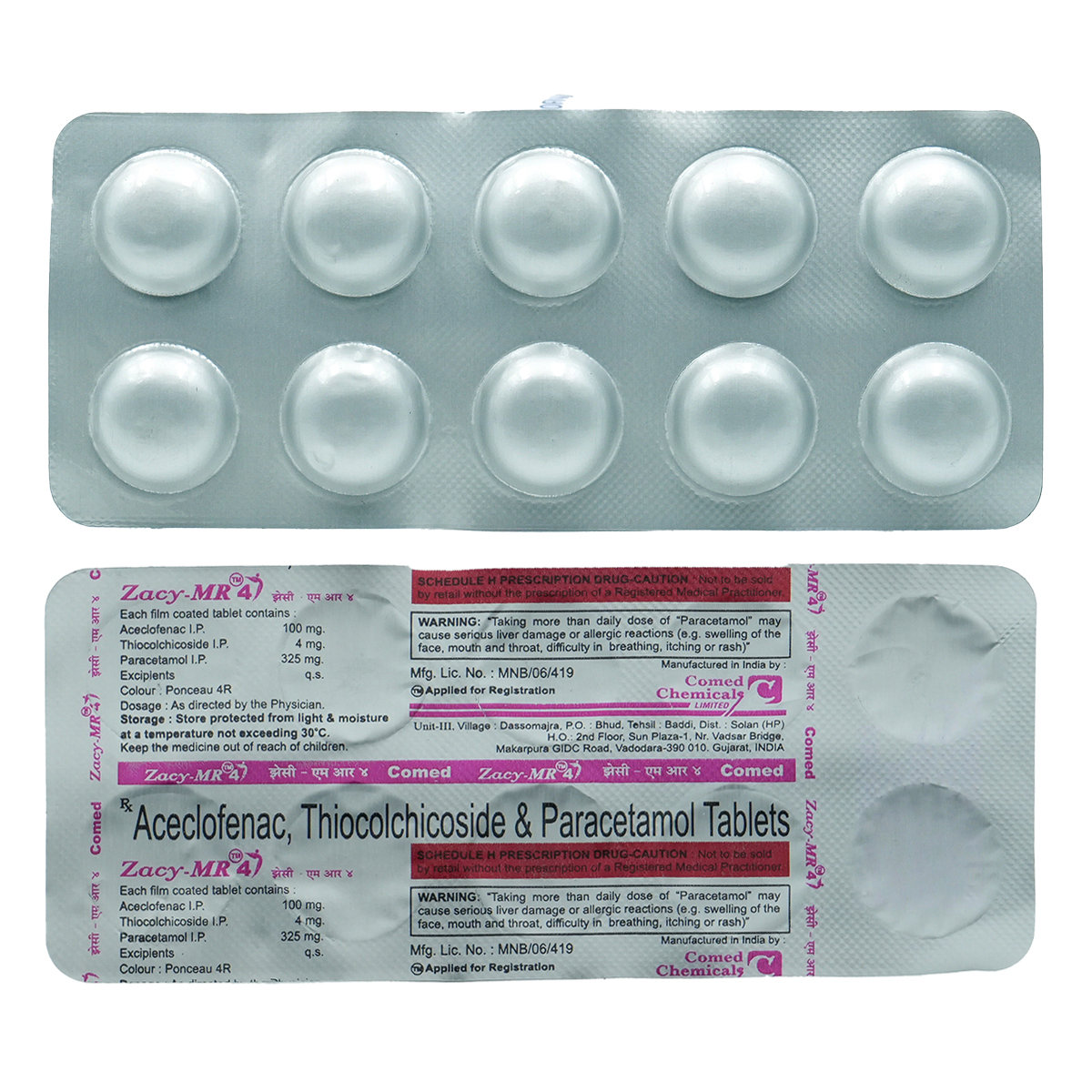 Zacy MR 4 Tablet 10's, Pack of 10 TABLETS Zacy MR 4 Tablet 10's, Pack of 10 TABLETS