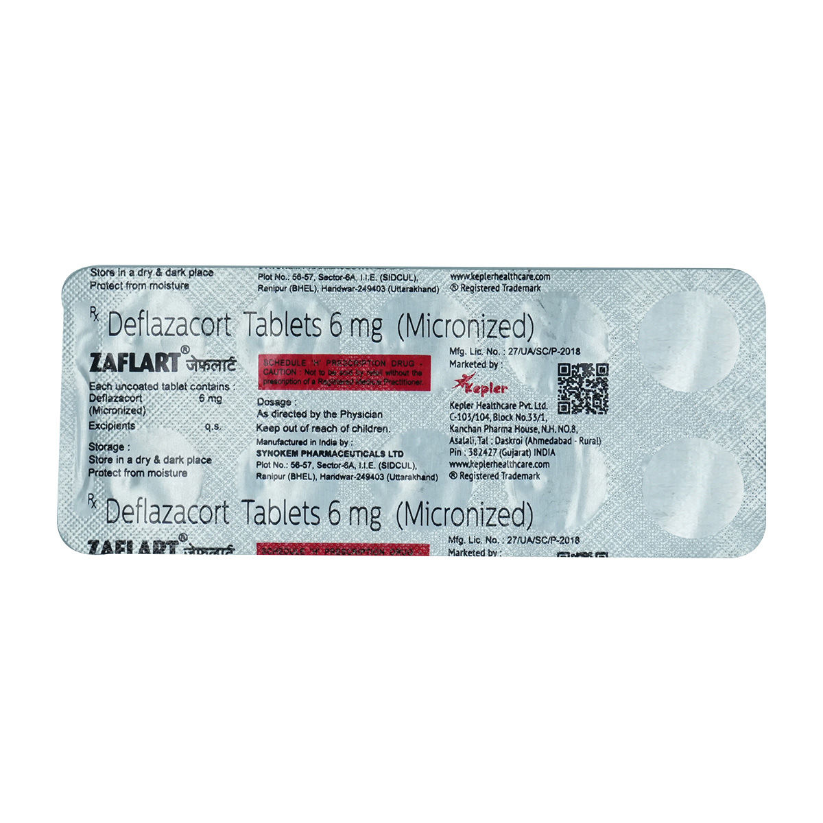 Zaflart 6 Tablet 10's, Pack of 10 TabletS