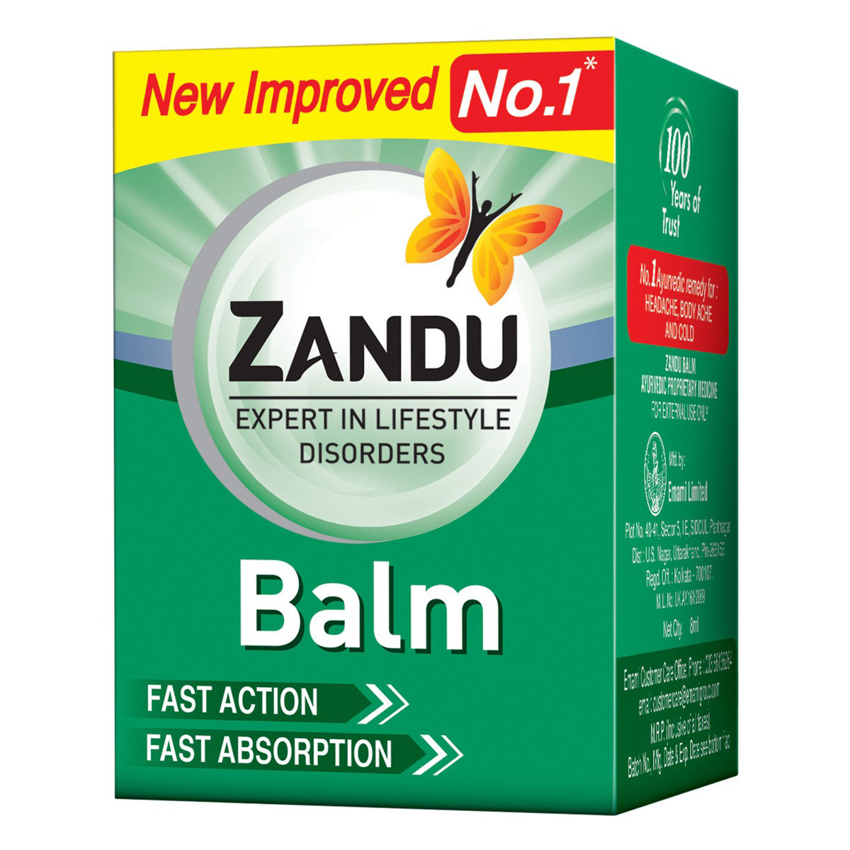 Buy Zandu Balm, 8 ml Online