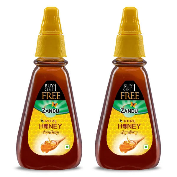 Zandu Pure Honey Squ-Easy, 400 gm (Buy 1 Get 1 Free), Pack of 1