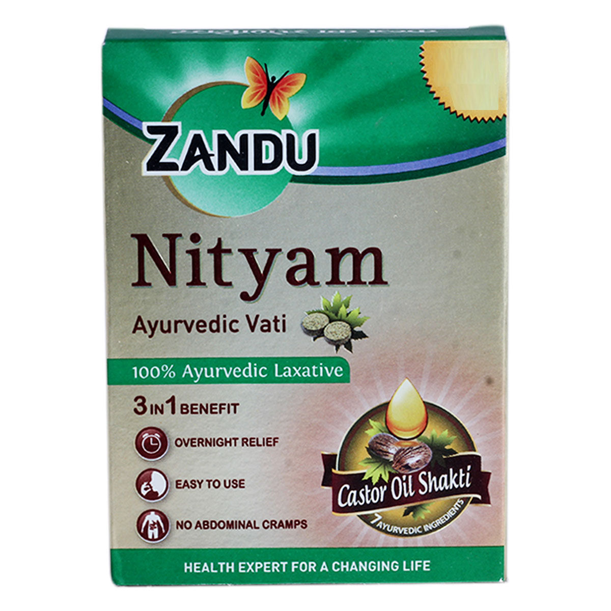 Buy Zandu Nityam Ayurvedic Laxative, 10 Tablets Online
