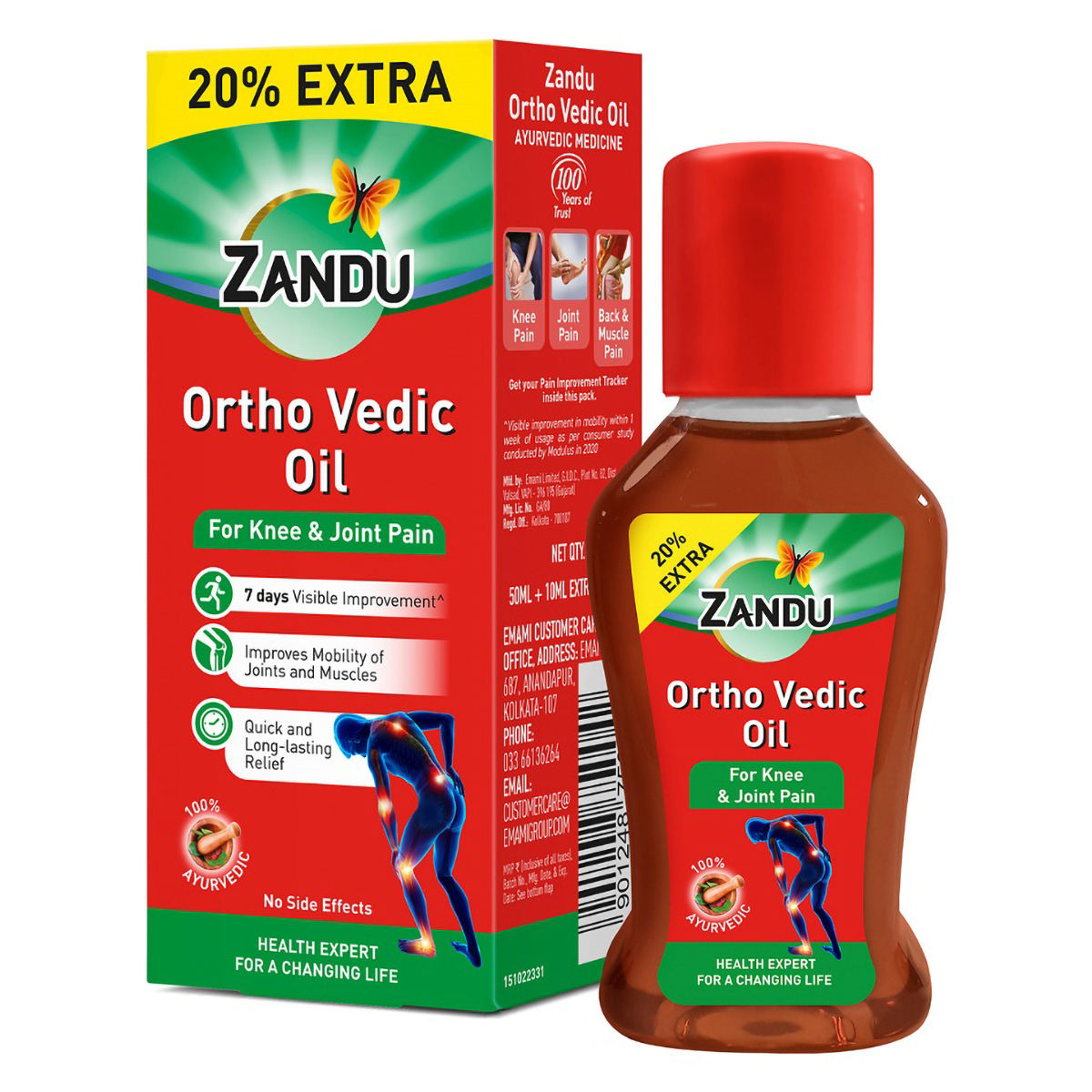 Buy Zandu Ortho Vedic Oil, 50 ml Online