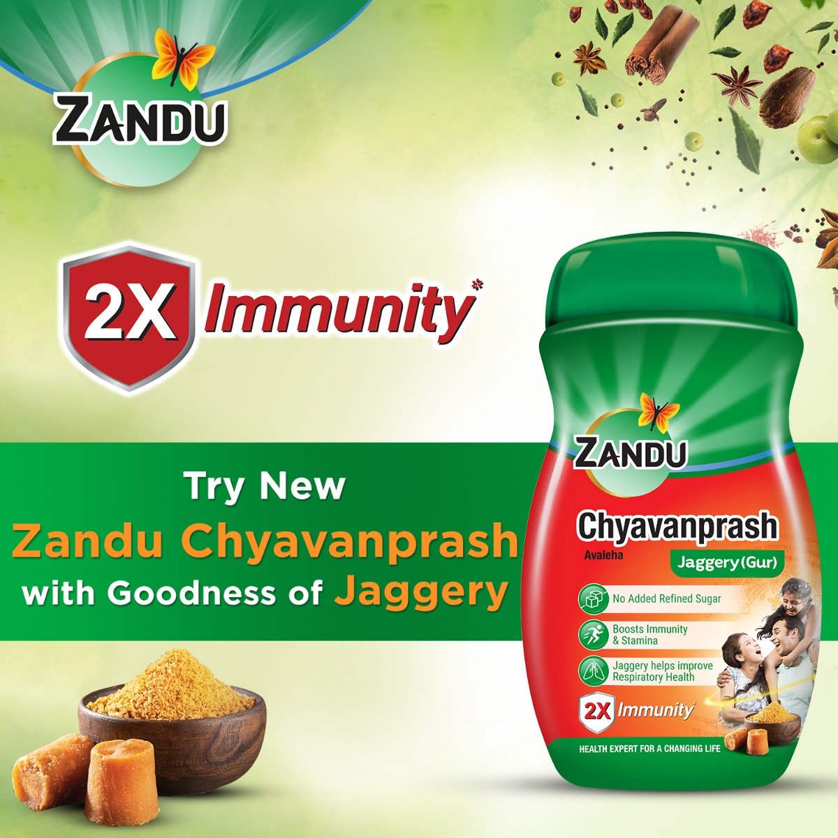 Zandu Chyavanprash Avaleha Jaggery(Gur), 450 gm, Pack of 1 Zandu Chyavanprash Avaleha Jaggery(Gur), 450 gm, Pack of 1