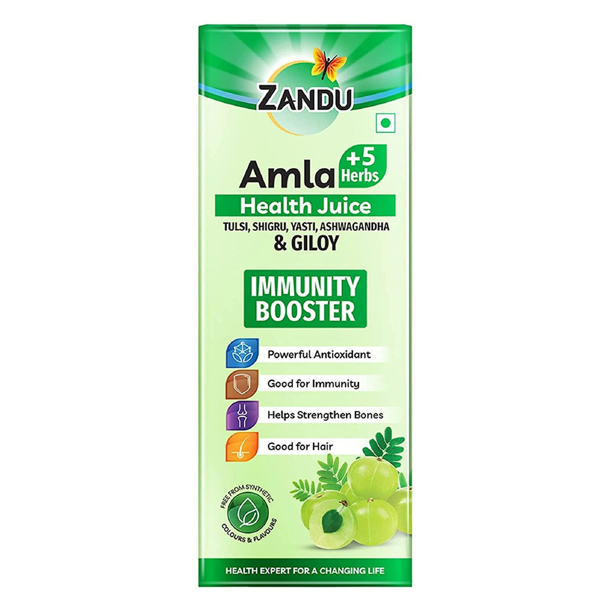 Zandu Amla +5 Herbs Health Juice, 1000 ml, Pack of 1 Zandu Amla +5 Herbs Health Juice, 1000 ml, Pack of 1