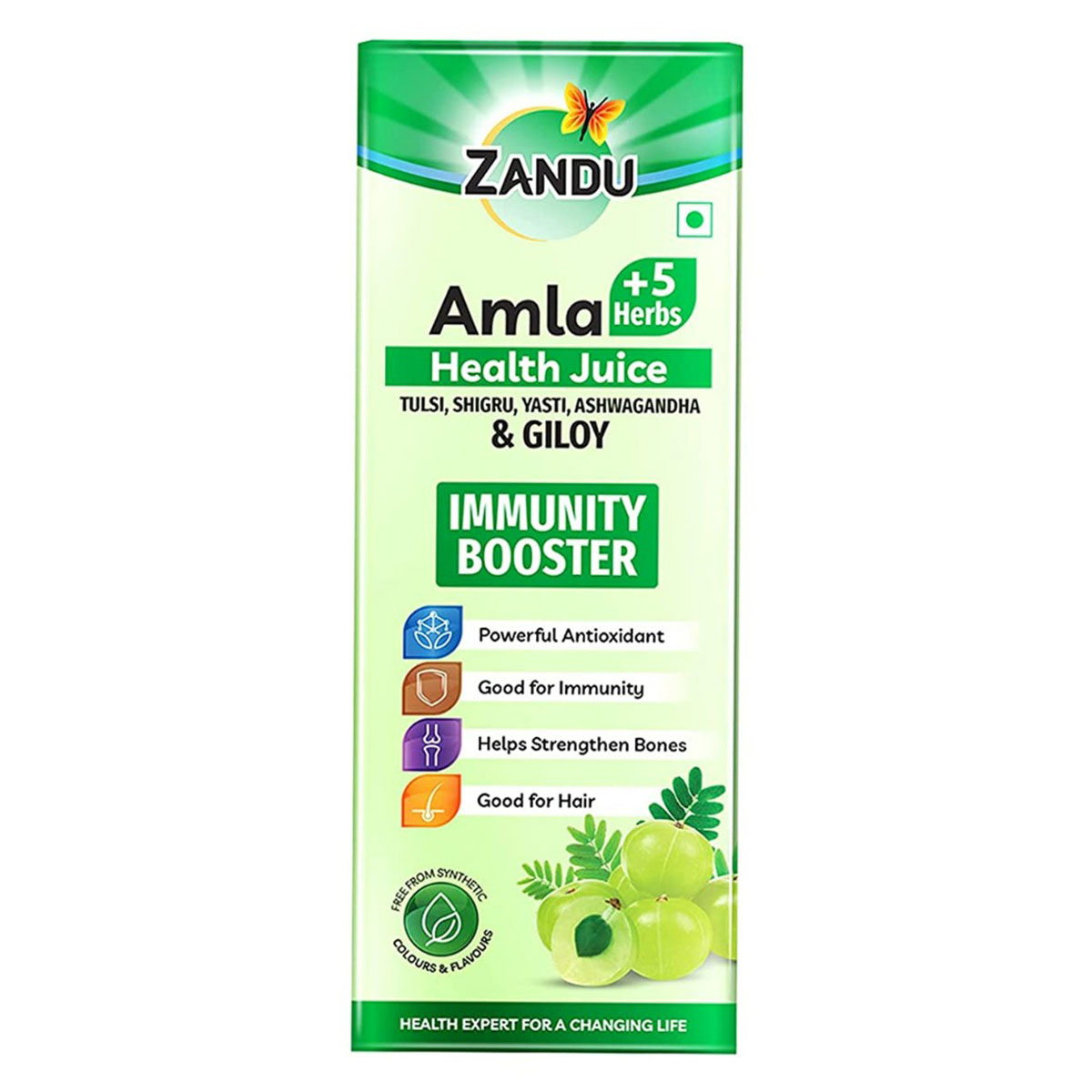 Zandu Amla +5 Herbs Health Juice, 1000 ml, Pack of 1 Zandu Amla +5 Herbs Health Juice, 1000 ml, Pack of 1