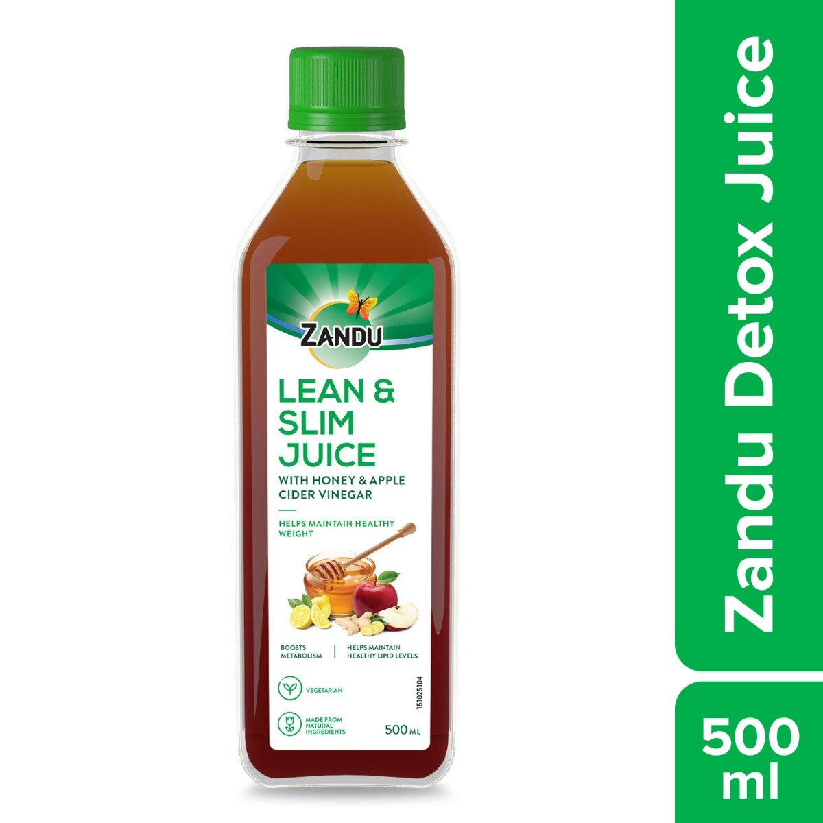 Zandu Lean & Slim Juice with Honey & Apple Cider Vinegar, 500 ml, Pack of 1 Zandu Lean & Slim Juice with Honey & Apple Cider Vinegar, 500 ml, Pack of 1