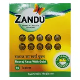 Zandu Rasraj Rasa with Gold, 10 Tablets, Pack of 1