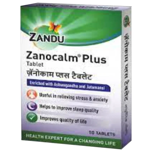 Zandu Zanocalm Plus, 10 Tablets