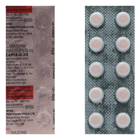 Zapiz-0.25 Tablet 10's