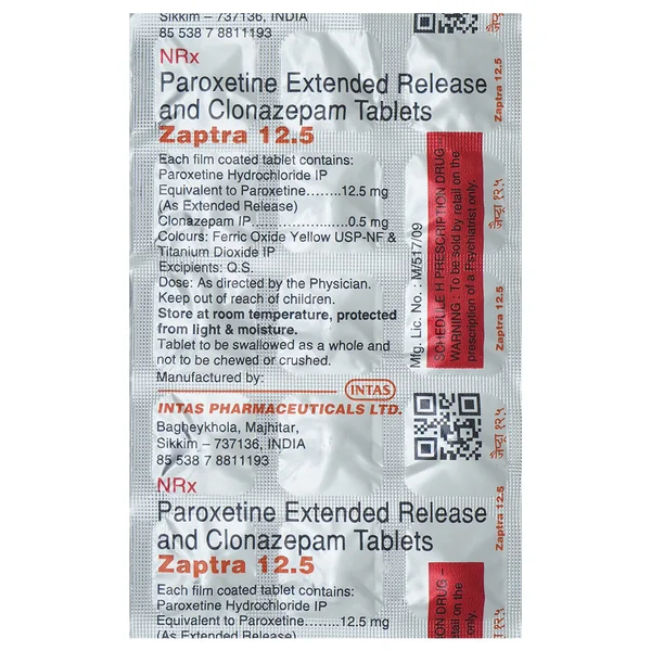 Zaptra 12.5 Tablet 15's