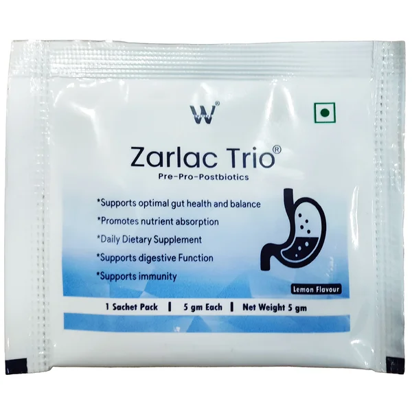 ZARLAC TRIO LEMON FLAVOUR SACHET 5G